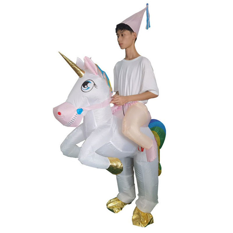 Cosplay Prop Business - Kostum Unicorn Tiup untuk Taman Hiburan,