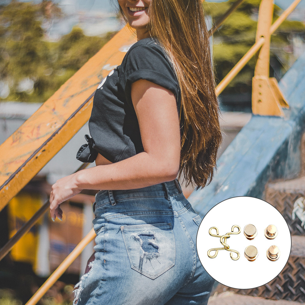 Snap Fastener Set - Set 5 Kancing Pinggang Jeans, Pengait