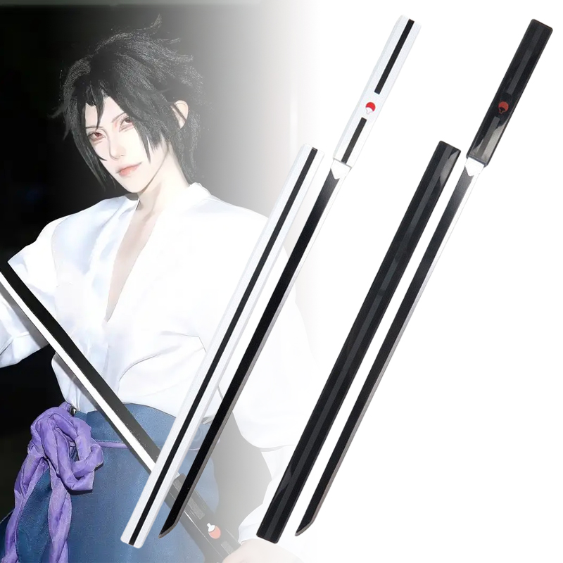 Cosplay Prop Dagger - Pedang Katana Kayu Kusanagi Uchiha Sasuke