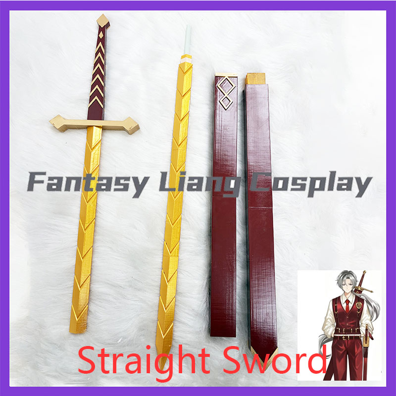 Cosplay Prop Dagger - Pedang Lurus Properti Cosplay Game Limbus
