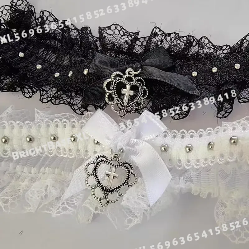 Kalung Renda Hitam Gothic deng - Magnetic Clasp Cosplay ulasan dan harga