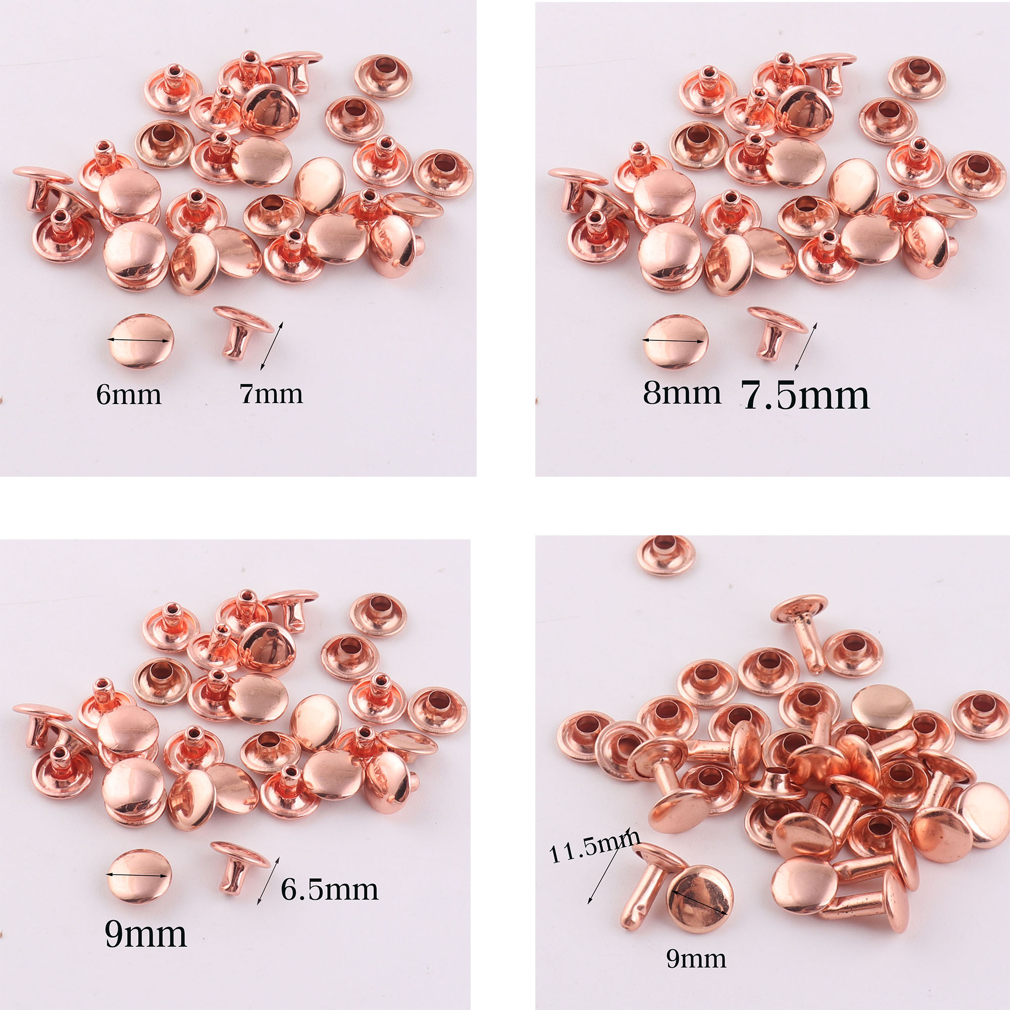 100 Set Double Cap Paku Keling - Snap Fastener Set ulasan dan harga
